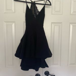 Windsor Black Skater Dress